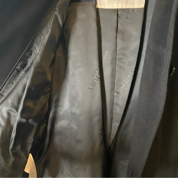 Burberry London Black Wool Cashmere Coat - Picture 6 of 10